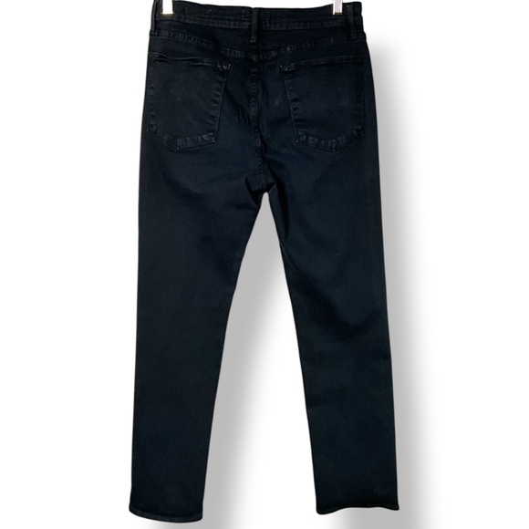 FRAME Le High Straight in Film Noir Jeans Cotton Blend US Sz 31 - Picture 4 of 14